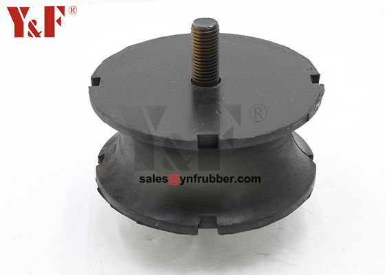 Schwarze Runde Gummi-Bobbin-Halter Schwingungsbeständigkeit Schwerlast